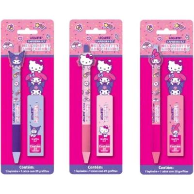Lapiseira 0.7mm Leo & Leo Hello Kitty e Amigos com Caixa com 20 Grafites