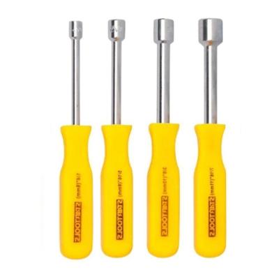 Kit Jogo de Chaves Canhão Vazadas 4 Peças 6mm a 11mm Cabo Emborrachado Startools