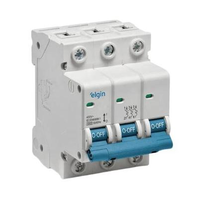 Disjuntor Tripolar 3 Polos 32A Bivolt Branco com Segurança Elétrica Certificada Elgin