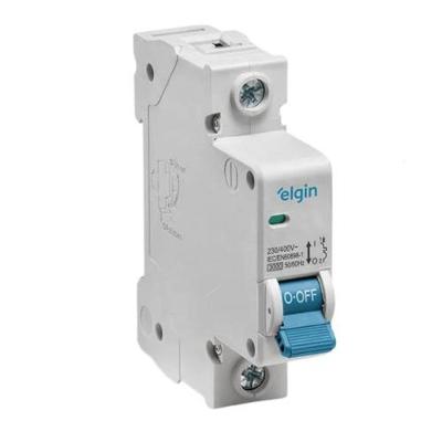 Disjuntor Monopolar 1 X 63A Bivolt Branco com Proteção Residencial e Comercial Elgin
