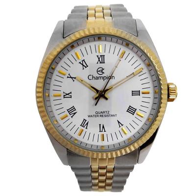 Relógio Feminino CH22859B Analógico com Pulseira de Aço Inox Prata e Dourado Champion