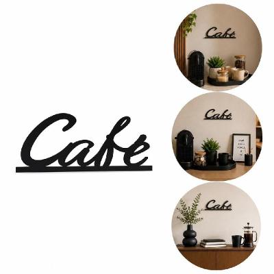 Placa Decorativa Cafe Cantinho do Cafe Vintage Mdf 20x7cm para Parede Cozinha Area Gourmet