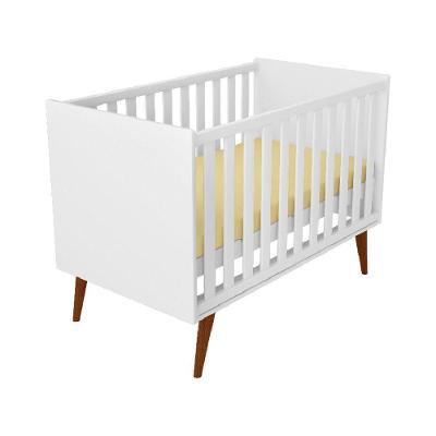 Berço Americano Retrô Colore Plus em MDF Branco Fiorello Móveis