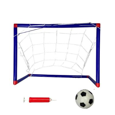 Trave de Futebol Brinquedo com Bola Gol Infantil Plástico para Coordenação Motora e Equilíbrio Azul