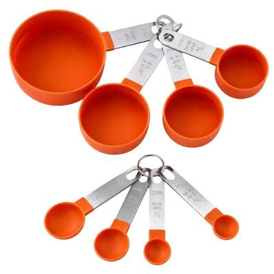 Jogo Xícaras e Colheres Medidoras Polipropileno com Anel Inox para Cozinha The Secret