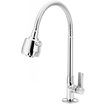 Torneira para Cozinha Bica Articulada com Ducha C60 Parede e Mesa Cromada Esteves Metais