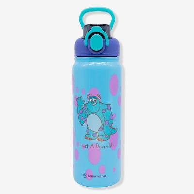 Garrafa Galaxy Sullivan Monstros Sa 650ML Plástico e Aço Inoxidável Transparente Disney