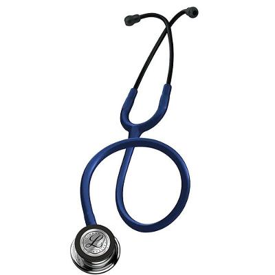 Estetoscópio Littmann Classic III 5863 Azul Marinho Espelhado Adulto e Pediátrico 69cm