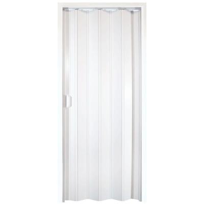 Porta Sanfonada 20.132 de Pvc 210x84cm para Quartos e Banheiros Branca Plasflex