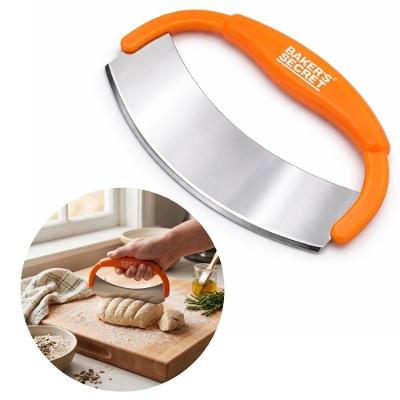 Cortador de Massa BS40885 para Pizza em Aço Inoxidável Cabo Ergonômico Laranja The Secret
