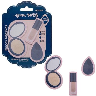 Bloco Adesivo com Aroma Leoarte Bruna Tavares Papel Cartela com 3 Unidades 20 Folhas
