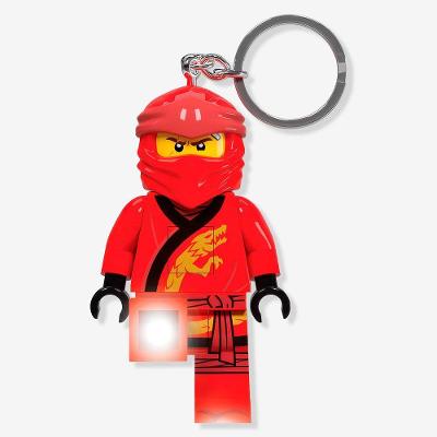 Chaveiro com Lanterna Ninjago Legacy Kai Vermelho Zonacriativa para Chaves e Mochila
