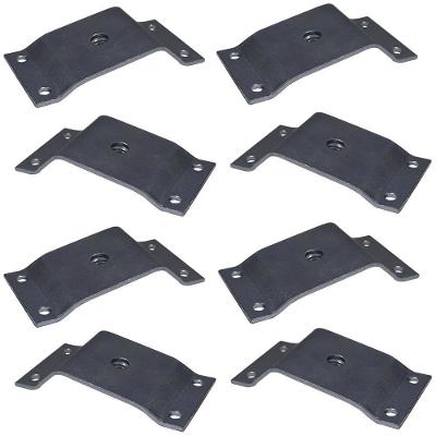Kit 8 Chapinhas Gran Belo G59 para Pés Palito Rosca 5-16 em Aço Carbono Zincado