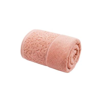 Toalha de Rosto Super Soft Arabesco 50x70cm Algodão e Poliéster Rosa Corttex