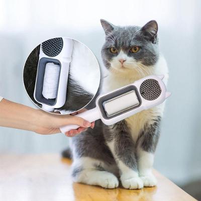 Escova Removedora de Pelos Kapbom 4 em 1 para Pets Branco em Abs e Silicone 1 Unidade