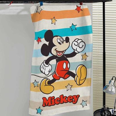 Toalha de Banho Infantil Mickey 115x70cm 100% Algodão Branco Döhler