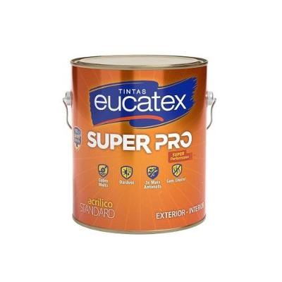 Tinta Acrílica Fosca Super Pro Chromium Galão 3,6L Branco Eucatex