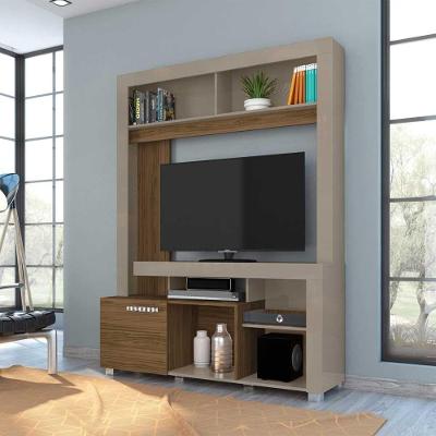 Estante para Tv Até 50 Polegadas Isole G97 1 Porta 4 Prateleiras Mdp 136cm Fendi Gran Belo