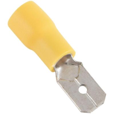 Terminais de Conexão Fast Macho 6mm2 X 0,8 X 6,35mm Amarelo Tramontina