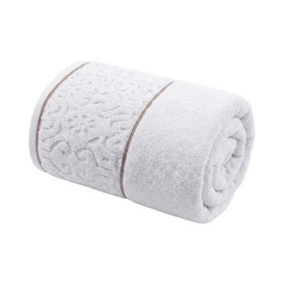 Toalha de Banho Super Soft Arabesco 70x140cm Misto Branco Corttex