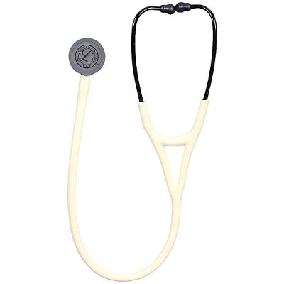Estetoscópio Littmann Cardiology IV 6186C Branco Alabastro Cetim com Preto Fosco Profissional