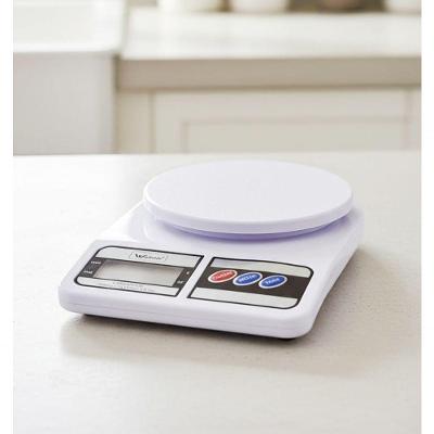 Balança Eletrônica Digital de Cozinha 10kg com Tara para Receitas Branco Wellmix