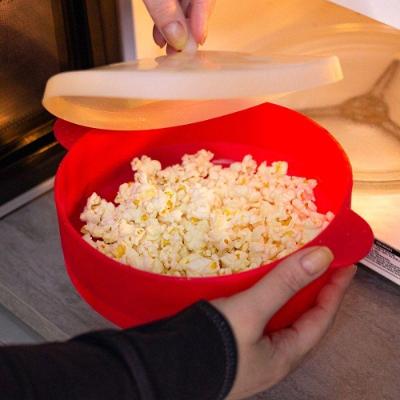 Balde Pipoqueira de Silicone Retrátil para Micro-ondas Prepara Pipoca Leve e Saborosa Fratelli