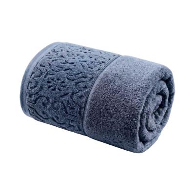 Toalha de Banho Super Soft Arabesco 70x140cm Fio Zero Twist Azul Corttex