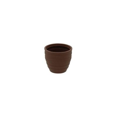 Vaso Tramontina Inca Redondo 15,5cm em Polietileno Rotomoldado Terracota
