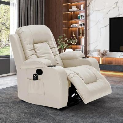 Poltrona Reclinável Austin G94 Massagem Aquecimento Balanço Giratória Pu Conforto Gran Belo