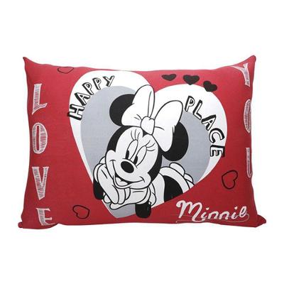 Fronha Avulsa Minnie Lovers Malha 100% Algodão 48cmx68cm Branco Portallar