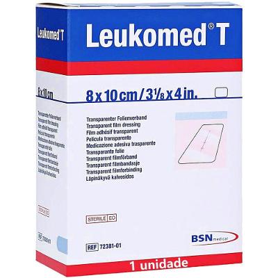 Curativo Filme Transparente Estéril Bsn Leukomed T 72381-01 para Proteção de Feridas 8x10cm