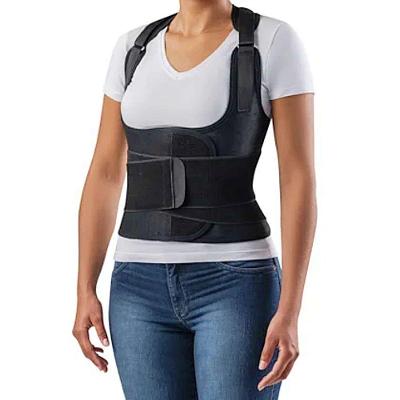 Corretor Postural Hidrolight Model Largo para Alívio de Dores nas Costas Tamanho m Preto