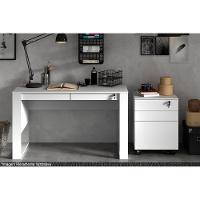 Multiuso Escritório Me4148 C/ 3 Gavetas E 1 C/ Chave Branco - Tecno Mobili - 2