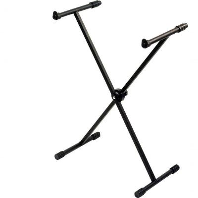 Suporte em X para Teclado Musical X20 Ajustável em Metal Preto Ibox