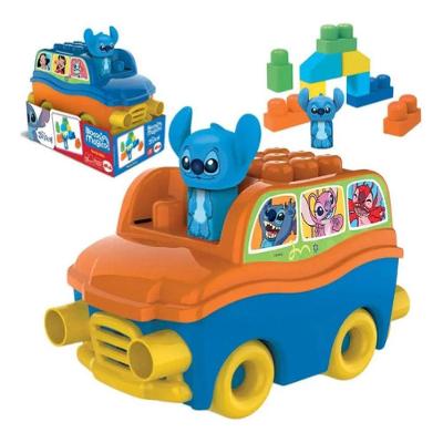 Brinquedo Blocos Magicos Van do Stitch Disney 1310 de Montar Infantil Elka