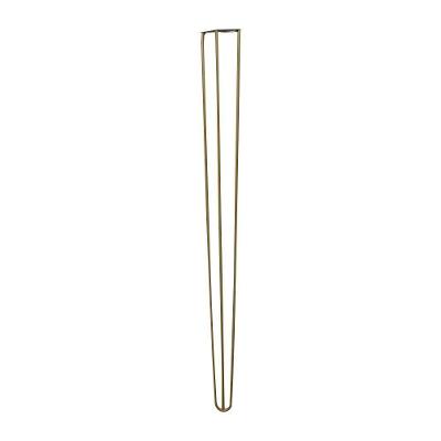 Pé de Mesa Aparador G41 Hairpin Legs Metal 90cm Dourado para Móveis Gran Belo