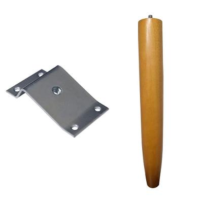 Pé Palito para Móveis G75 - G59 Quadrado Madeira Maciça 4cm Mel Gran Belo