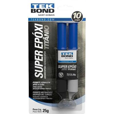 Adesivo Epóxi Super Titânio 25g para Restauração de Bombas Radiadores Tanques e Peças Tekbond