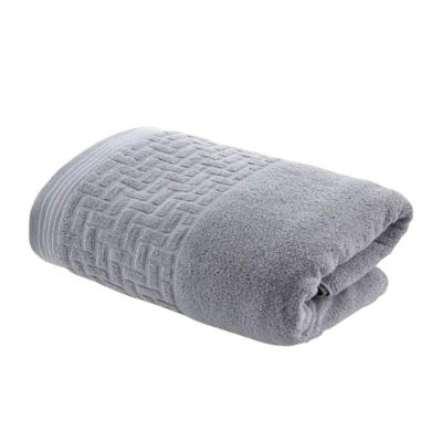 Toalha de Banho Super Soft Geométrico 70x140cm Misto Macio Cinza Corttex