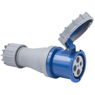 Tomada de Acoplamento Industrial 3P+T 125A 220-250V IP67 com Sistema de Desmontagem Rápido