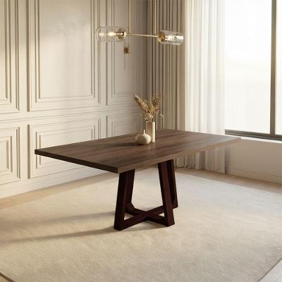 Mesa de Jantar Julia 6 Lugares Retangular 160cm Marrom Ideal Decor