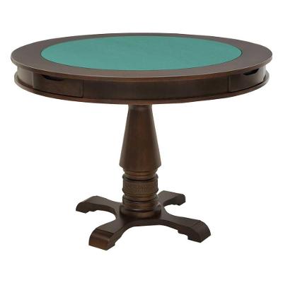 Mesa de Jogos Victoria G36 4 Lugares Redonda 110x110cm Imbuia Gran Belo