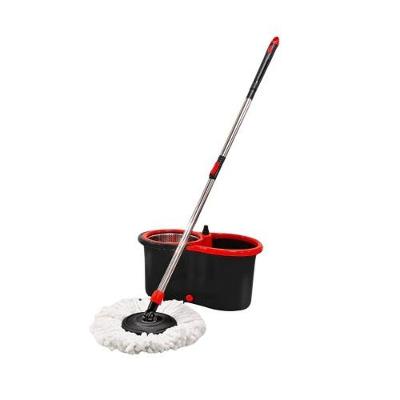 Mop Giratório Pro para Limpeza com Balde 13L Sistema de Centrifugação Vermelho e Cinza Powermaid