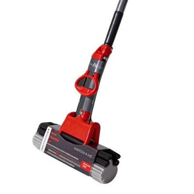 Mop Esponja Vermelho Cinza Powermaid com Cabo Ergonômico para Limpeza de Diferentes Tipos de Pisos
