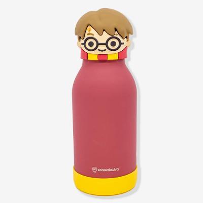 Garrafa Térmica Funny Harry Potter 500ML em Aço Inoxidável com Canudo em Silicone