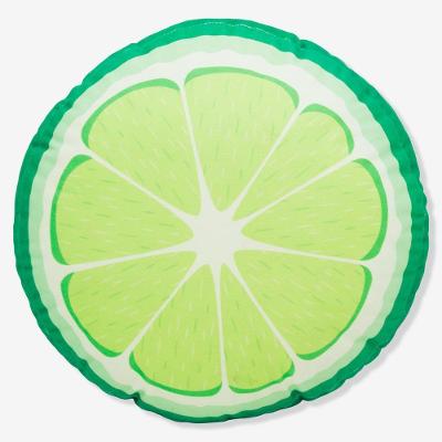 Almofada Formato Frutas Limão para Dormir com Enchimento em Fibra Verde Zonacriativa