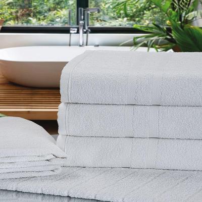 Toalha de Banho Avulsa Linha Hotel Prata Profissional 69cmx130cm 100% Algodão Off White Margex