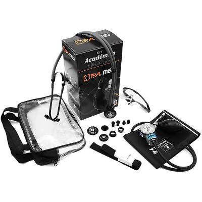 Kit Acadêmico P.A. Med KPA700 Black Total com Aparelho de Pressão Estetoscópio e Bolsa 5 Peças