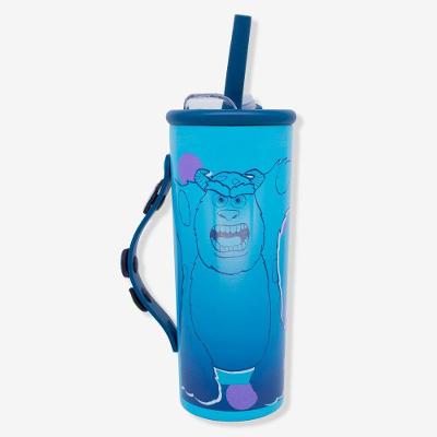 Copo Térmico Charms Sullivan Monstros Sa Disney 600ml Aço Inoxidável com Canudo e Alça Zonacriativa